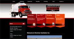 Desktop Screenshot of brommersanitation.com