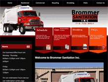 Tablet Screenshot of brommersanitation.com